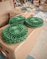 Napperons et sous-plats en rotin tressé, sous-plat en rotin, tapis de table en rotin floral, tapis de table en rotin, tapis isolant résistant à la chaleur
