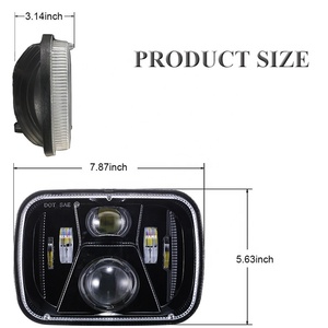 Rectangulaire 1997 Pour Chevy K1500 Phare Pour GMC Camion Lumière 5x7 Pour 1984-1996 Toyota <span class=keywords><strong>Land</strong></span> <span class=keywords><strong>Cruiser</strong></span> LJ70 <span class=keywords><strong>LJ73</strong></span> LJ78 - Product Image 3