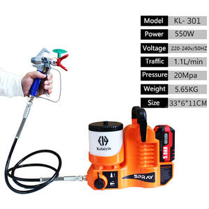 Máquina pulverizadora sin aire DIY de 21V de alta calidad, pintura de masilla alimentada por batería portátil para pared de techo, pistolas pulverizadoras eléctricas sin escobillas - Product Image 1