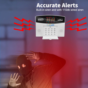 4G tuya cuộc sống thông minh 433Mhz không dây Home an ninh thiết bị 4G Sim Thẻ GSM GPRS cá nhân Báo động Hệ thống báo động - Product Image 4