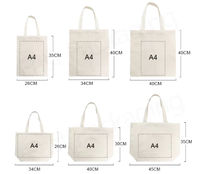 Bolsa de Tela de Lona Personalizada al por Mayor de Fábrica con Logotipo, Color y Tamaño a Medida, Bolsa de Compras Simple de Lona de Algodón para Publicidad y Promoción