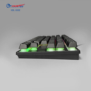 Nouveau clavier de jeu filaire USB avec rétroéclairage LED, 87 touches, pour ordinateur de bureau/ordinateur portable, clavier de jeu pour joueurs, KBL-088E - Product Image 3
