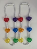 Colliers Lumineux LED Fleur de Lys pour Fêtes, Vente en Gros Directe Usine Chine, Perles de Mardi Gras Clignotantes, Colliers de Carnaval