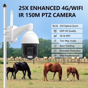 Caméra IP PTZ <span class=keywords><strong>solaire</strong></span> 4G LTE avec zoom optique 22x et connexion Wi-Fi, capteur CMOS 5MP, vision nocturne, extérieur - Product Image 4