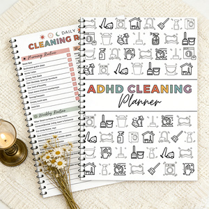 Custom UV Printed Paper Spiral Notebook <strong>A4</strong> Household Cleaning Annual <strong>Planner</strong> In Stock Cuaderno de limpieza Haushaltsplaner - Product Image 2