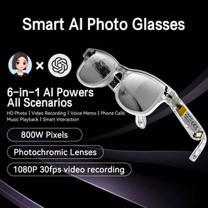 Lunettes intelligentes portables G1/G2/G3 BT WiFi avec caméra, prise de photos, <span class=keywords><strong>enregistrement</strong></span> vidéo et <span class=keywords><strong>audio</strong></span>, traducteur IA, reconnaissance d'images - Product Image 4