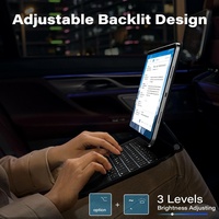 Clavier Magique pour iPad Pro 11 et iPad Air (4ème Génération) avec Support Flottant Cantilever, Pavé Tactile Multi-Touch, Touches Rétroéclairées, Personnalisable en PU