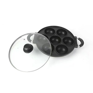 Molde para Takoyaki Antiadherente con 7 Orificios Redondos, Bandeja para Hornear para Desayunos Caseros, Apto para Estufas de Gas - Product Image 1