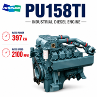 Moteur diesel Hyundai Doosan série PU, modèle PU158TI, 397 kW, 540 ch, 2100 tr/min, pour pompe à incendie, générateur, pompe à eau