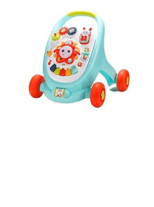 2022 mới bé đi Bộ xe đẩy âm nhạc trò chơi bàn Xe đẩy Walker đào tạo xe đồ chơi nhựa đàn piano bàn phím Guitar cụ thiết lập - Product Image 2