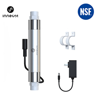 Stérilisateur d'eau LED UVC certifié NSF 6LPM 12V/24V DC 270-280nm pour purificateur d'eau RO, distributeurs d'eau domestiques/commerciaux