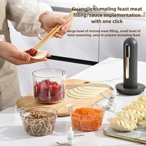 Juego de Picadora de Carne Eléctrica Inalámbrica Portátil para el Hogar, Procesador de Alimentos Multifuncional para Cocina, Picadora de Carne Pequeña para Condimentos - Product Image 4