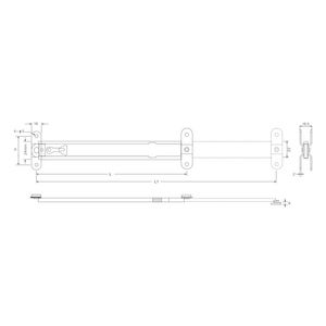 Charnières à friction pour fenêtre à <span class=keywords><strong>ouverture</strong></span> verticale de haute qualité, limiteurs de porte, supports HDS 8 pouces, 10 pouces, 12 pouces - Product Image 2