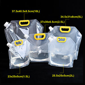 Bolsa plegable de plástico para bebidas, reutilizable, de gran capacidad, con logotipo personalizado, con caño de 5 a 10 litros - Product Image 2