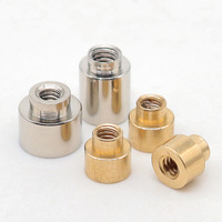 Entretoise de fixation pour circuit imprimé en laiton nickelé, à montage en surface SMT SMD, avec filetage femelle M2 M2.5 M3, à souder