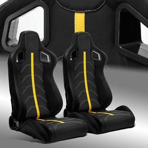Glanzend Zwart Jbr1079 Verstelbaar Met Pvc Sportautostoelen Met Enkele Schuifregelaar - Product Image 1
