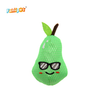 Jouet en peluche pour chat Famipet, fabrication sur mesure, gamme de fruits, poire, banane, pomme, doux, rembourré, avec herbe à chat
