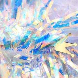 Iridescent Foil Fringe Curtain Tinsel Party Backdrop Decorations Iridescent Photo Backdrop Multicolor Curtain <strong>Door</strong> <strong>Streamers</strong> - Product Image 5