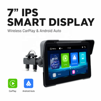 摩托车Carplay防水7.0英寸无线CarPlay Android Auto Linux 5GHz WiFi BT5.0智能摩托车导航