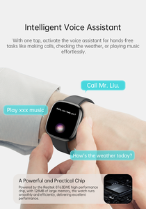 สมาร์ทวอทช์ หน้าจอ TFT 1.75 นิ้ว กันน้ำ IP68 สายรัดข้อมือติดตามสุขภาพและฟิตเนส รองรับ NFC โทรออกผ่านบลูทูธ สมาร์ทวอทช์ SP128 สมาร์ทวอทช์แบบสวมข้อมือ - Product Image 4