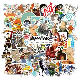 November newest 50PCS Avatar The Last Airbender 3D anime sticker waterproof for Skateboard Luggage