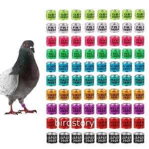 2025 Nieuwe Aankomst 8 Mm Meerkleurige Duif Trainingsring Digitale Aluminium-Plastic Vogel Papegaai Race Ring - Product Image 4