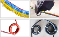 Máquina automática portátil para atar cables de nailon con alimentación automática, máquina para agrupar cables de nailon, máquina flejadora de nailon