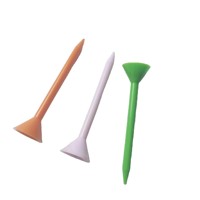 Tees de golf HOFA durables en plastique multicolores avec logo personnalisé, écologiques et imperméables, 83 mm