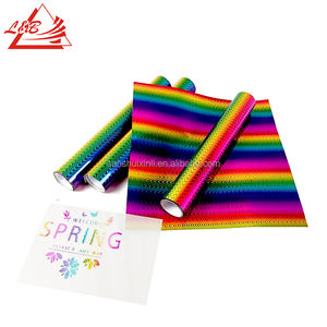 Rotoli di vinile autoadesivi di colore gradiente arcobaleno di alta qualità 2022 30.5 Cm * 152 Cm per taglio a macchina - Product Image 6