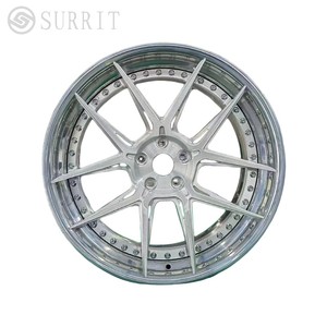 ล้ออัลลอย2ชิ้นเข้ากันได้กับรถยนต์นั่งส่วนบุคคล Audi ขนาด18-21นิ้วใส่ได้35 40มม. et 98 100มม. PCD 4ชิ้นใหม่ - Product Image 2