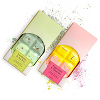 Bain moussant biologique artisanal de luxe non toxique, parfum naturel, personnalisable avec marque privée, en gros, pour barres de bain au chocolat sur mesure