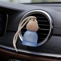 Mini flacon diffuseur de parfum de voiture suspendu, vide, exquis, en verre, pour huiles essentielles, flacon d'aromathérapie vide