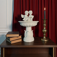 Lampe aromatique sculpturale en forme de colonne romaine, diffuseur d'aromathérapie artistique en résine USB-C, veilleuse LED durable peinte à la main