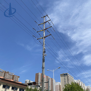 Poteau de ligne de transmission 9m 11m 12m 15m, poteau électrique galvanisé à chaud en acier Q345, norme ASTM pour la distribution d'énergie - Product Image 4
