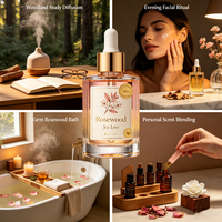 Minyak Atsiri Rosewood Distilasi Uap Aroma Bunga Klasik yang Lembut untuk Parfum Mewah Kerajinan Tangan OEM ODM Pasokan Langsung