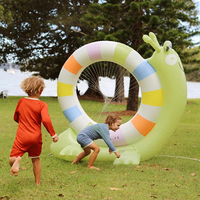 Escargot gonflable géant de 155 cm en gros personnalisé directement de l'usine - Jouet aquatique surprise géant pour les fêtes à la piscine et les jeux de jardin