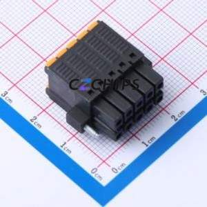 JL15EDGKNHM-35005B01 Plug-in Terminal Block Through hole Component (THT),P=3.5mm Connector 2x5P 3.5mm Black 2 - Product Image 2