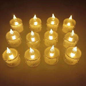 Creative 3Dเปลวไฟจริงเทียน<span class=keywords><strong>LED</strong></span>ส่องสว่างโปร่งใสPVC FlamelessบรรยากาศTear Lightเทียนสําหรับงานแต่งงานตกแต่งโรแมนติก - Product Image 3