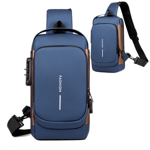 Zaino da Viaggio Antifurto Impermeabile da <span class=keywords><strong>Uomo</strong></span>, Borsa a Tracolla Monospalla a Bandoliera, Borsa a Tracolla da <span class=keywords><strong>Uomo</strong></span> Letter Rider - Product Image 4