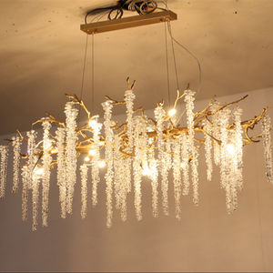 Un pezzo di <span class=keywords><strong>luce</strong></span> moderna lampadario di cristallo di lusso per sala da pranzo camera da letto in ottone ramo di grano d'uva <span class=keywords><strong>lampadari</strong></span> - Product Image 3