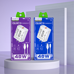 ชุดชาร์จเร็ว Maimi 40W PD พร้อมสายดาต้า Type-C ยาว 1 เมตร หัวปลั๊กแบบ US สำหรับสมาร์ทโฟนและแท็บเล็ต - Product Image 4