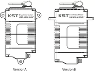 Moteur servo numérique à engrenages métalliques sans balais KST HS35-30-M-6055-an 80 kg, micro-glisse, 0,2 seconde
