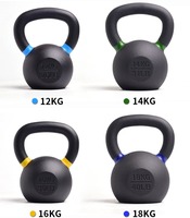 Vente en gros, entraînement croisé, fitness, gym, force, logo personnalisé, compétition, en fonte, enduit de poudre, kettlebell