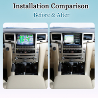 Viknav Linux pour Lexus LX570 2009-2015 Interface de boîte de décodage de voiture d'origine Appareil sans fil Apple CarPlay Android Auto Lecteur GPS