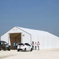 Tissu PVC conteneur d'expédition industriel dôme abri voiture tentes garage stockage abri hangar pour équipement stockage auvent tente