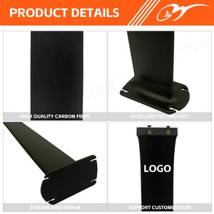 Mástil de fibra de carbono de alto rendimiento de 75cm y 90cm, lámina de ala SUP, módulo alto, accesorios de mástil de hidroala para surf de carbono HM - Product Image 4
