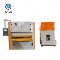 Machine de meulage et d'ébavurage à alimentation continue avec système de refroidissement pour le traitement des tôles d'aluminium et des plaques de cuivre