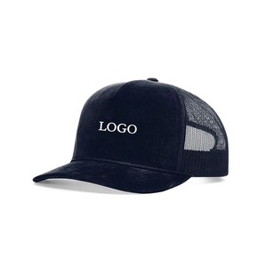 Classique Style Plat Bill Adulte Cool Couleurs Velours Côtelé Casquette De Camionneur Sports Structurés Baseball Maille Dos Snapback Camionneur Maille Chapeau - Product Image 3