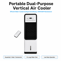 Ventilateur-climatiseur portable électrique OEM vertical à faible bruit, refroidissement rapide à 3 vitesses, pour hôtels