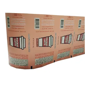 Custom automatic laminated aluminum foil food coffee sachet stick wrapper pack packaging plastic packing roll film